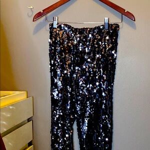 Black Sequin Pants